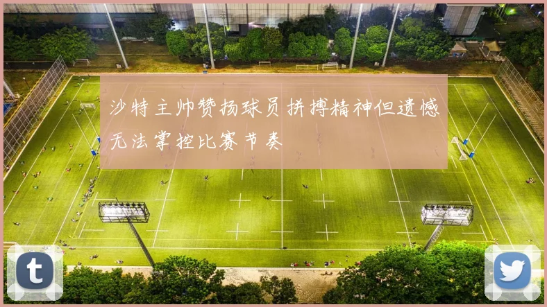 沙特主帅赞扬球员拼搏精神但遗憾无法掌控比赛节奏